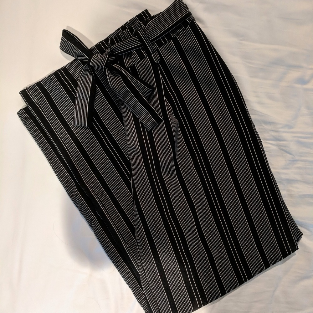 Striped Wide Leg Pants